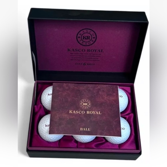 New!! KASCO ROYAL Luxury Golf Ball Gift Set. Made in Japan. - Picture 2 of 5